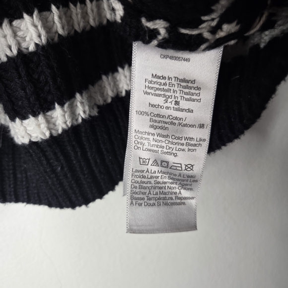 Madewell Black and White Striped Cardigan - Picture 5 of 6